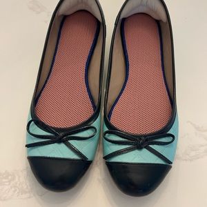 Jack Rogers Blue Flats
